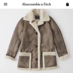 Abercrombie Faux Sherling Coat